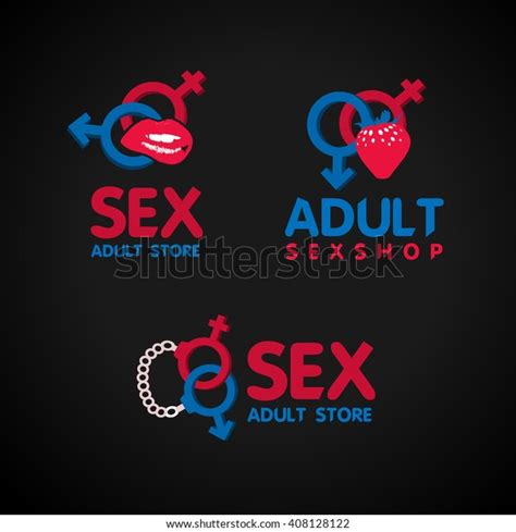Sex Shop Logo Design Badge Design Stock Vector Royalty Free 408128122