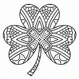 Coloring Adult Pages Mandala Clover Colouring Color Leaf Choose Board sketch template