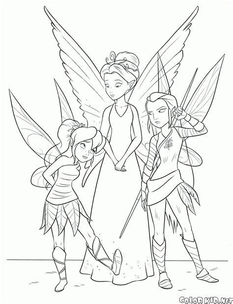 coloring page royal fairy