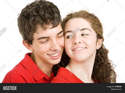teen couple flirting image and photo free trial bigstock