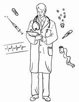 Coloring Pages Doctor Coloringcafe sketch template