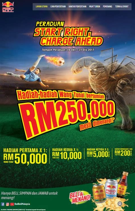 red bull start  charge  contest   rm cash
