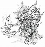 Warcraft Lich Tauren Wrath Creativeuncut Visitar sketch template