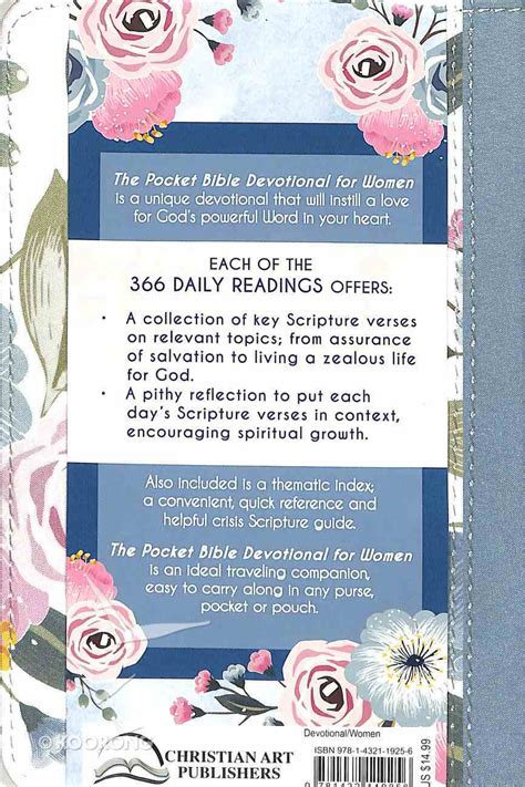 Pocket Bible Devotional For Women 365 Daily Devotions Series Koorong