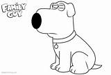 Guy Family Coloring Pages Brian Dog Printable Print Kids sketch template