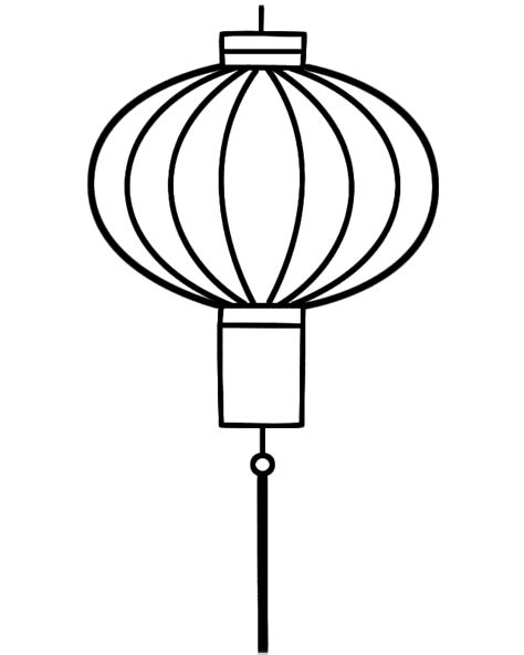 chinese lantern coloring page chinese  year coloring home