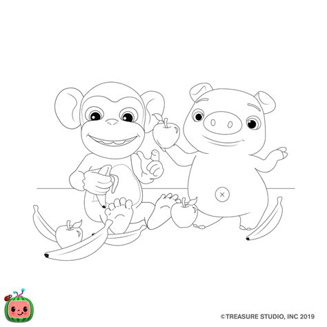 nursery rhymes printable cocomelon coloring pages cocomelon coloring
