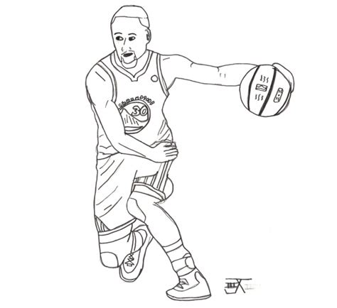 awesome stephen curry coloring page printable coloring page  kids