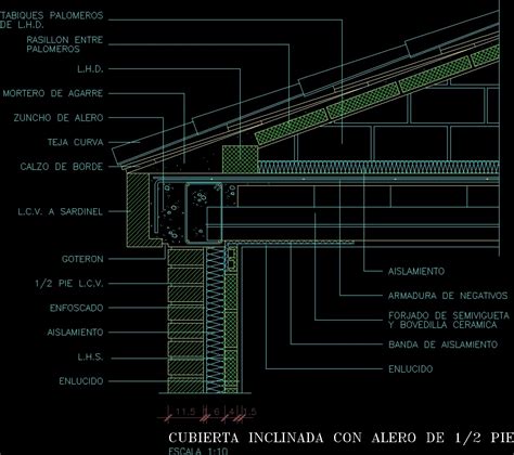 detail flat roof dwg detail  autocad designs cad