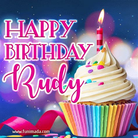 happy birthday rudy lovely animated gif   funimadacom