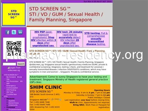 std screen sg sti vd gum sexual health family planning singapore