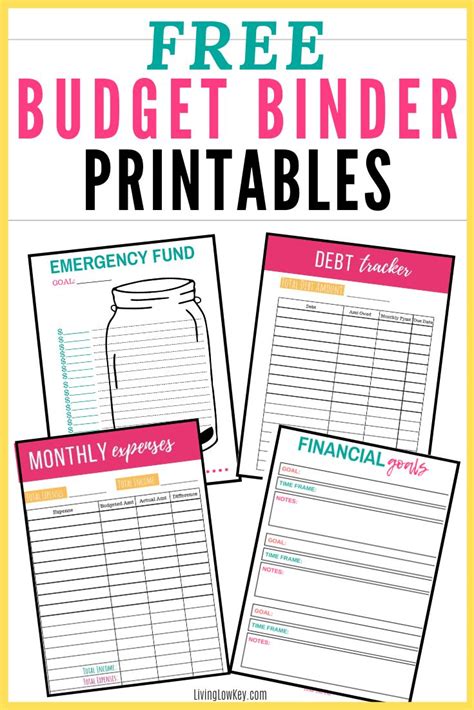 budget binder  printables