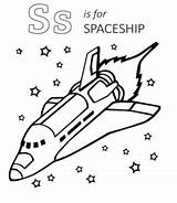 Spaceship Shuttle Voyager Spacecraft Rocket Playinglearning sketch template