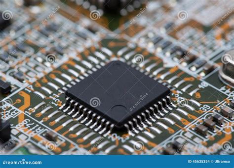 black ic  circuit board stock photo image  microcircuit