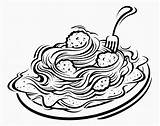 Meatballs Espaguetis Kolorowanka Clipartmag Clipground sketch template