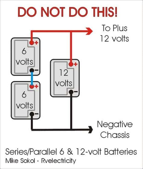 wiring   volt batteries  series