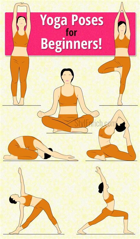 yoga poses  beginners  start  day healthy  stay fresh