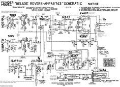 fender  tube reverb unit schematic  signal flow  robrobinettecom