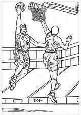 Basketball Coloring Pages Color Kids Children Coloriage Printable Print Beautiful Justcolor sketch template