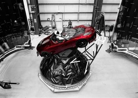 Spacex Launch Elon Musk Shows Tesla Car That Will Be…