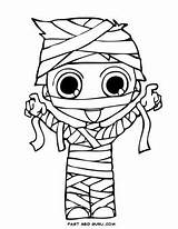 Mummy Coloring sketch template