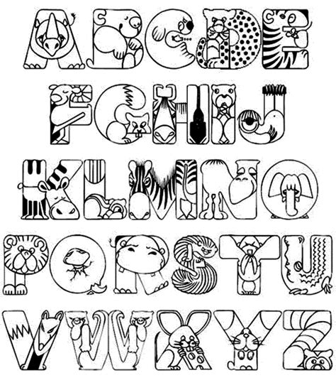kids coloring pages  abc coloring home