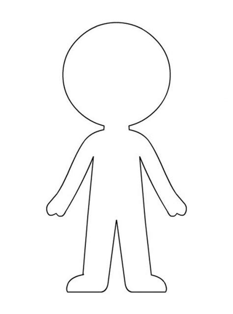 paper doll template  coloring pages  kids paper doll