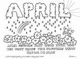 April Coloring Pages Showers Fools May Bring Flowers Printable Getcolorings Sheets Color Sheet Print sketch template