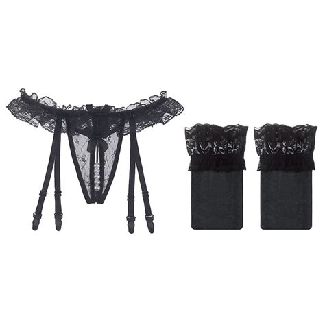 1set women sexy stockings garter belt lace elastic lingerie lace soft