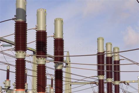 high voltage  stock photo image  power high network