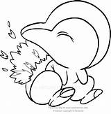 Cyndaquil Pokemon Coloring Pages Drawing Getdrawings Getcolorings Color sketch template