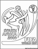 Coloring Pages Soccer Fifa Logo Logos Worldcup Dodgeball Africa Color Print Brazil Colouring 2010 Printable Kids Getcolorings African Animal Fun sketch template