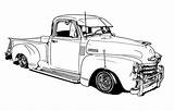 Coloring Truck Pages Chevy Lowrider Color Trucks Book Old sketch template