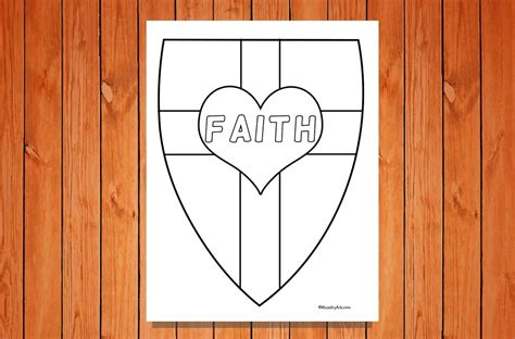 shield  faith printables ministryark