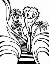 Coloring Stairs Pages Getcolorings Boop Betty Down Colorings sketch template