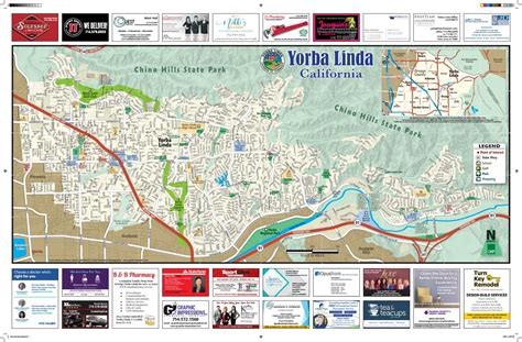 yorba linda california street map   chamber marketing partners