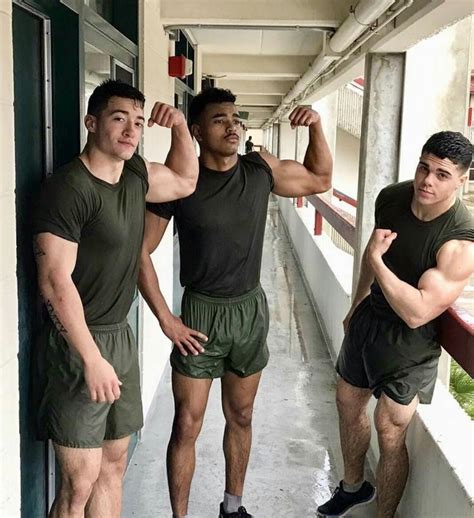 Cutest Young Military Guys Huge Muscle Biceps Flex