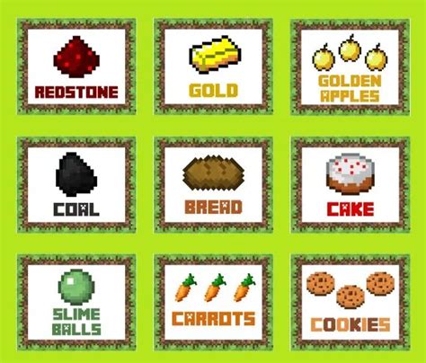 image   type  food  pixel art style  words