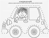 Worksheet Car Kids Trace Worksheets Kindergarten Preschool Transportation Toddler sketch template