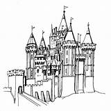 Castle Coloring Printable Disney Pages Colouring Outline Kids Clipart Princess Fantasy Cliparts Believe Make Printables Castles Ecoloringpage Gif Kidprintables Return sketch template