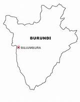 Burundi Coloring Map sketch template