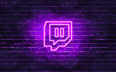 imagens logotipo twitch violeta  parede de tijolos violeta logotipo twitch redes