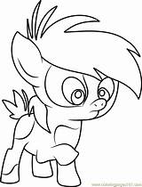 Coloring Pipsqueak Pony Little Friendship Magic Pages Coloringpages101 sketch template