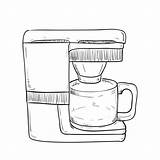Kaffeemaschine Skizze sketch template