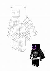 Coloring Wither Ender sketch template