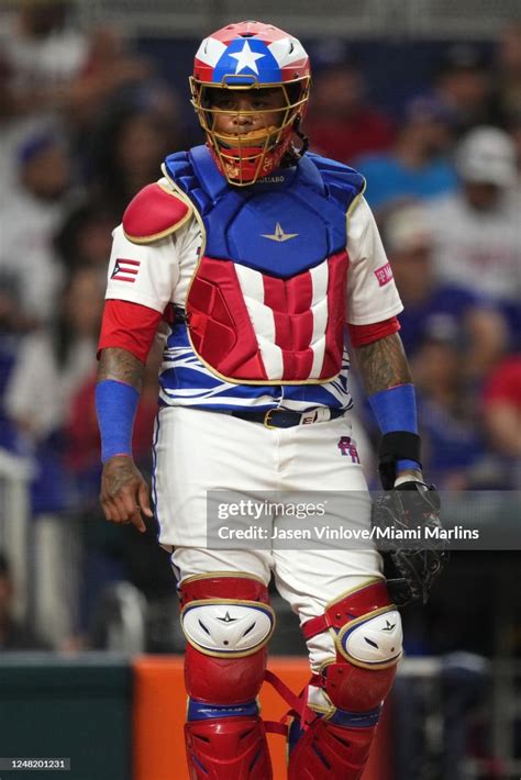 Martin Maldonado Of Puerto Rico Stands On The Field In The Game News