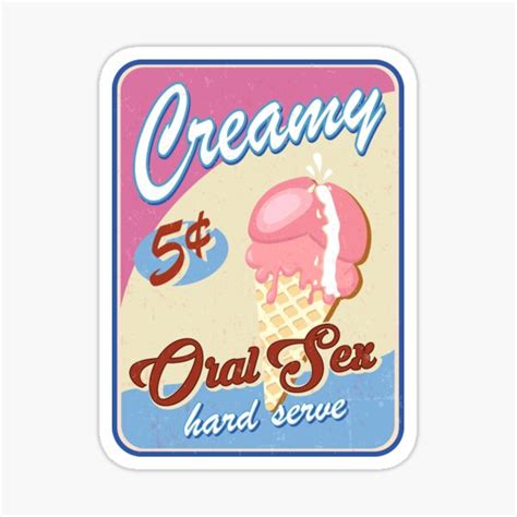 Ice Cream Sex Sticker For Sale By Theflying6 Redbubble