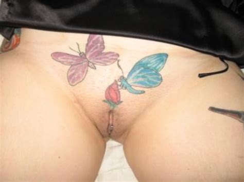 amateur inked tattooed shaved pussy s tattoo female private tattoos 5