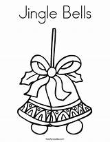 Jingle Bells Coloring Pages Navidad Christmas Printable Feliz Cascabeles Bell Color Print Drawing Template Holiday Great Ballet Nutcracker Twistynoodle Noodle sketch template