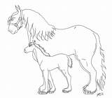 Foal Lineart sketch template